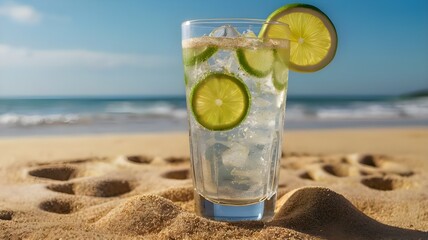 Obraz premium cocktail on the beach