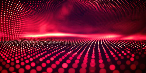 Fototapeta premium A red background with many dots