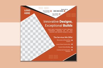 Creative Construction Post Design For Social Media