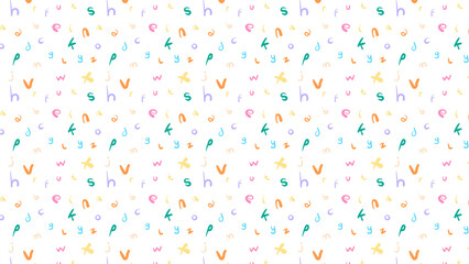 simple pastel font pattern vector background