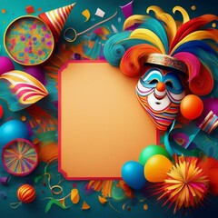 April fools' day designed setup including space for written content