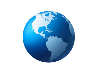 Fototapeta premium a blue and white globe