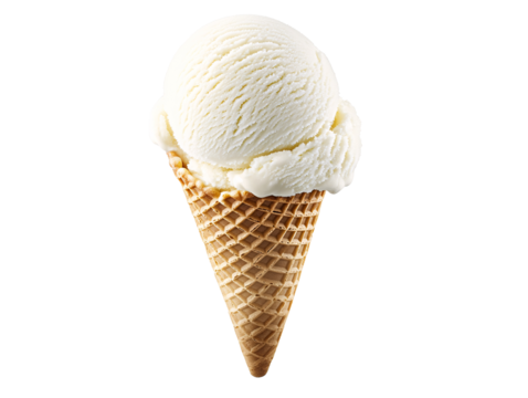 a white ice cream cone
