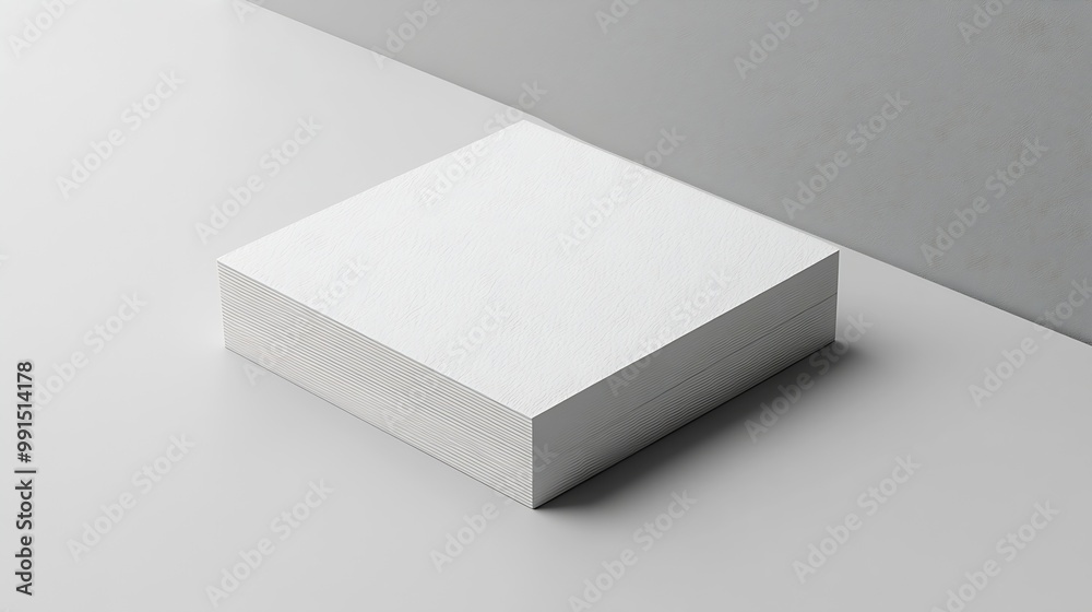 Poster textured business card mockup on a grey background 85x55 mm : generative ai