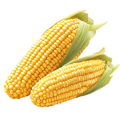 two corn on the cob