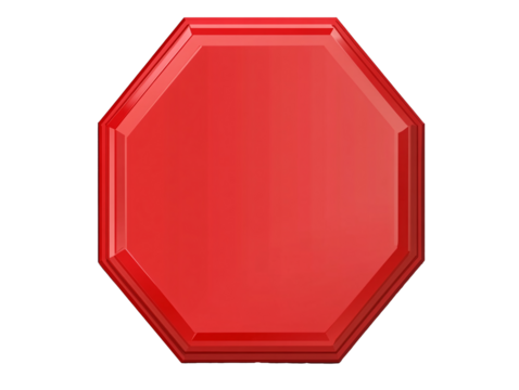 a red octagon sign