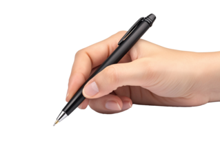 a hand holding a pen