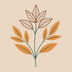 autumn leaves vector illustration