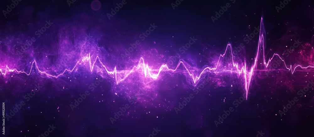 Sticker Purple Energy Wave