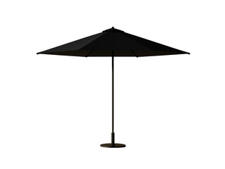 Beach umbrella as element on transparent background