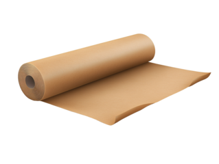 a roll of brown paper