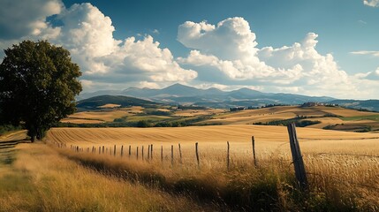 Obraz premium Beautiful Landscape of Le Marche Region Italy : Generative AI