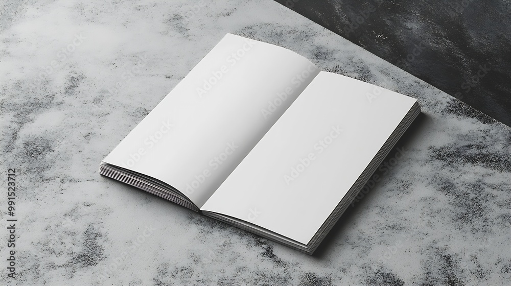 Poster blank portrait a4 brochure magazine isolated on gray changeable background white paper isolated on g