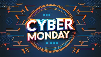 Editable text design template for cyber monday premium graphic available for your needs