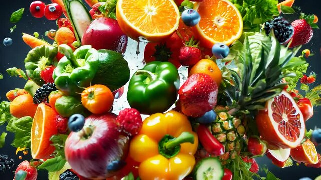 Explosive Fruit and Vegetable Sphere