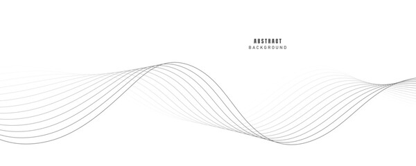 Abstract vector background with black wavy lines. EPS10
