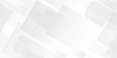 Abstract geometric white and gray triangle gradient wave technology line glossy square cube pattern. minimal white square shape layer texture web triangle overlap then banner design.