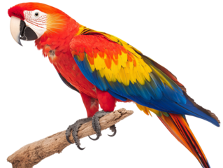 a colorful parrot on a branch