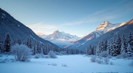 Fototapeta premium snow covered mountains