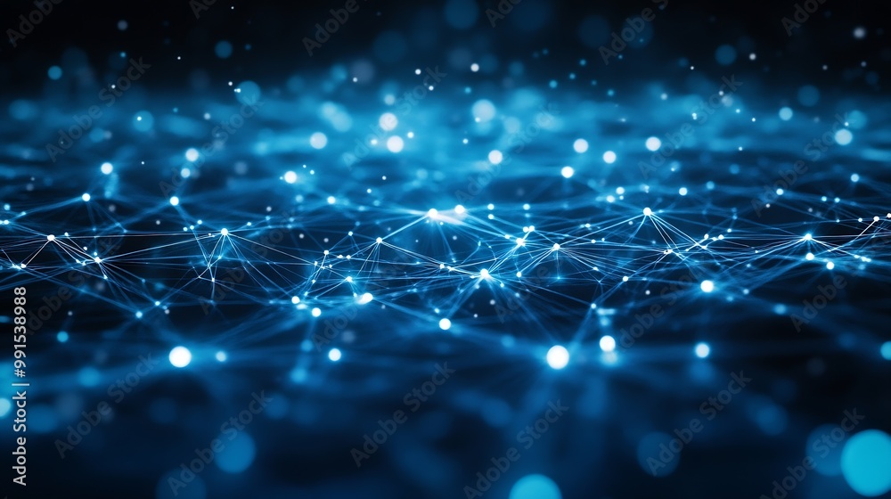 Poster Digital technology global business network connection data analysis social media marketing digital software development teamwork and business strategy internet technology concept : Generative AI