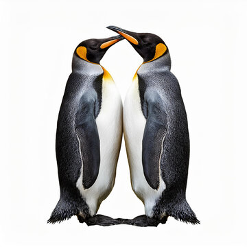 manchot, amour, tendresse, parent, protecteur, oiseau, animal, antarctique,  faune, nature, froid, roi, empereur, glace, neige, frigide, animal, blanc, &icirc;les malouines, hiver, arctique, jardin zoologiq