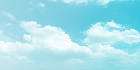 sunny sky blue light watercolor background. Aquarelle painting brush effect card paper textured canvas cloudy smoke space for text, entertaining card, template. aquamarine color graphics illustration