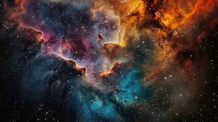 High-resolution image of a celestial nebula's intricate details