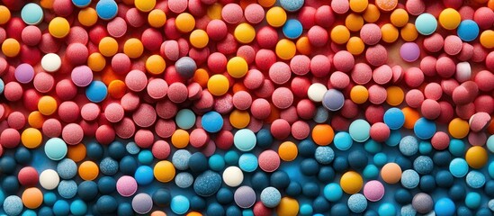 Colorful Pills Background