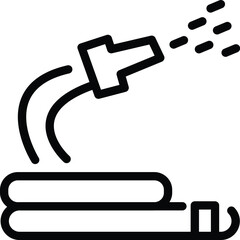 Nice Pipe Water spreding icon design