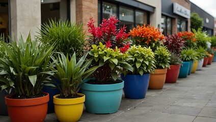 Another display of vibrant plants for indoor or outdoor spaces.