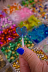 hand holding a heart