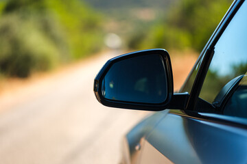 side mirror of a car