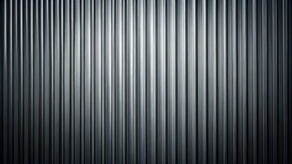 Obraz premium Dark Gray Corrugated Metal Texture Background for Industrial Design Projects