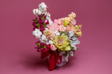 Valentine's Day flower bouquet gift.
