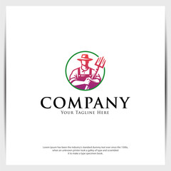 Farmer Logo Design is awesome logo concept design for your company or bussiness