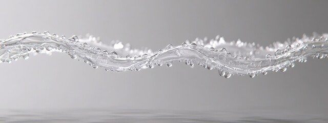 Close-up of a drip IV line, liquid slowly moving through, soft sterile light from the hospital