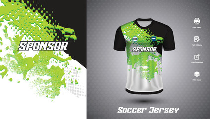 Soccer jersey design for sublimation or sports t-shirt design for cricket
