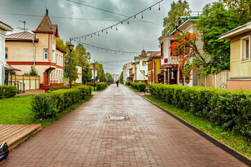 Obraz premium Chumbarov-Luchinsky Avenue in Arkhangelsk