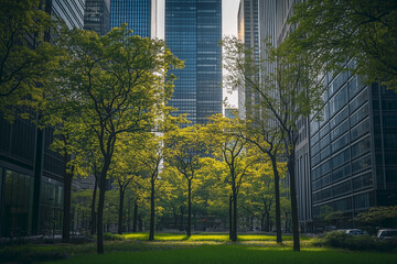 Obraz premium Unusual Urban-Nature Juxtapositions