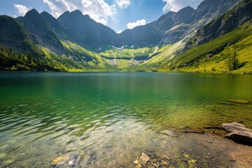 Serene Mountain Lake