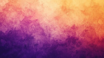 Fototapeta premium abstract background with grainy gradients moving from deep purples to soft oranges, creating a warm, inviting texture