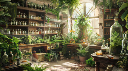 A healthcare system run by a council of sentient plants, where natural remedies and botanical wisdom guide all medical practices and patient care