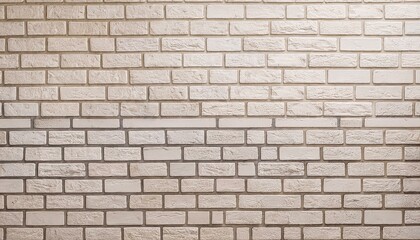 Naklejka premium Light-colored brick wall can serve as background, soft textured finish