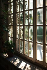 Naklejka premium A house with natural light pouring in from the windows, perfect for interior design or architecture visuals