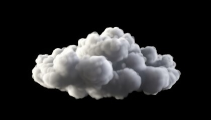 Smooth cloud motion with alpha transparency 3d visualization. Dynamic shifting of clouds using alpha transparency for easy color modifications across different backgrounds or video footage