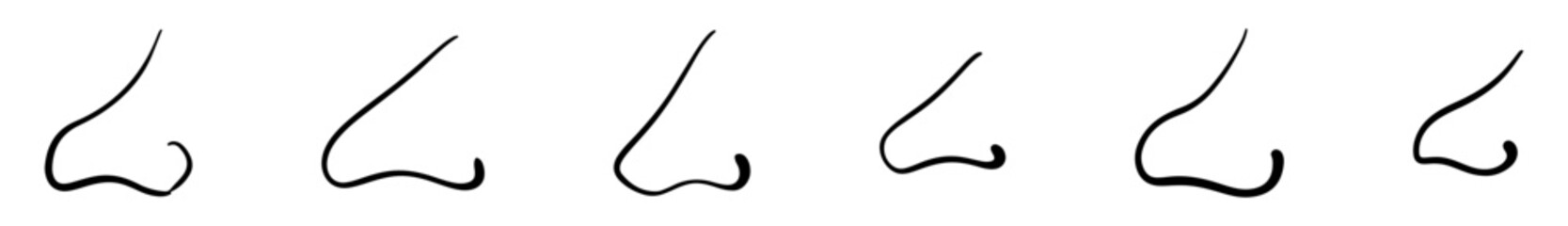 nose vector silhouette