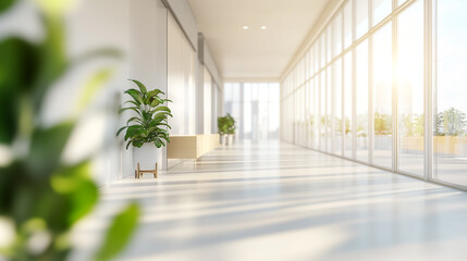 Sunlit modern office space, background, space, design, office, interior, 