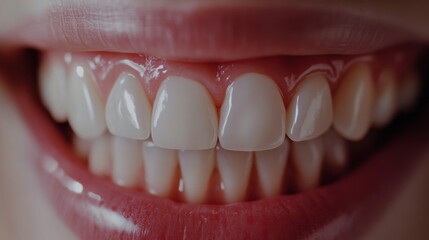 Fototapeta premium Dental model white teeth smile. Generative AI