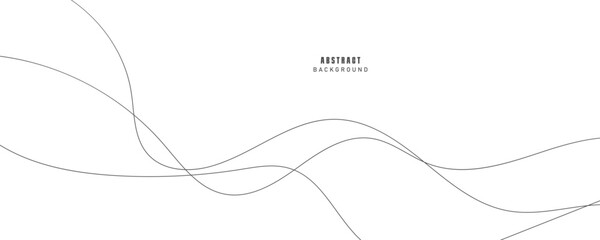 Black seamless wavy line pattern. EPS10
