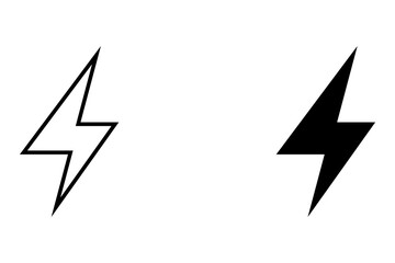 Flash icon. sign for mobile concept and web design. vector illustration